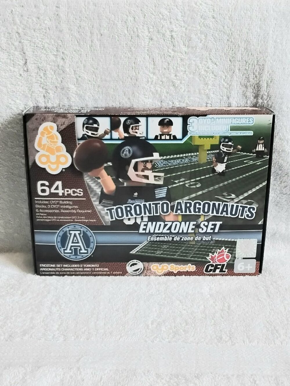 Sealed 2014 CFL Toronto Argonauts Endzone Set Inc. 3 Figures by OYO Sports!!
